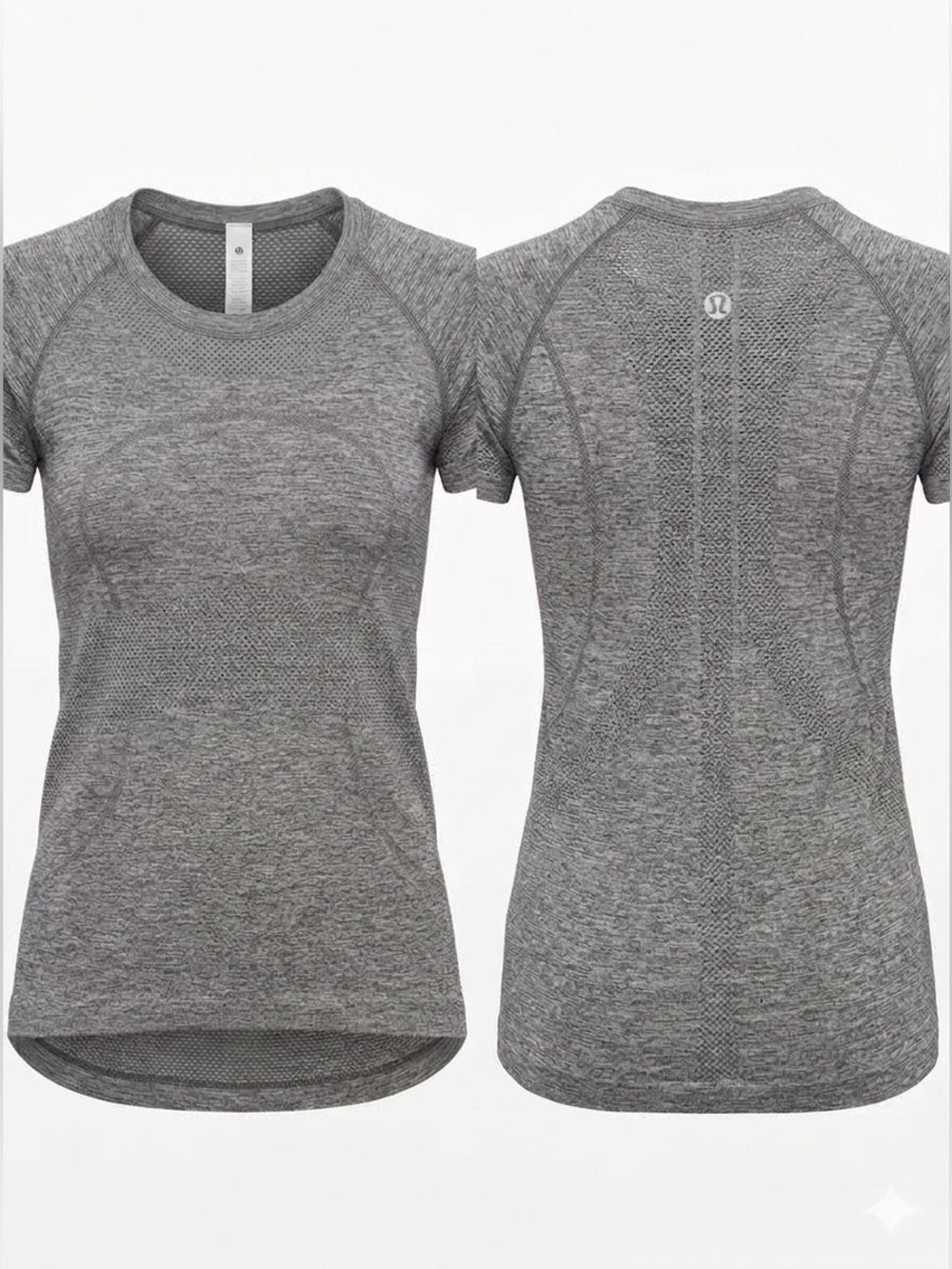 Lululemon Heather Gray Swiftly Tech Short
Sleeve Top Sz 2